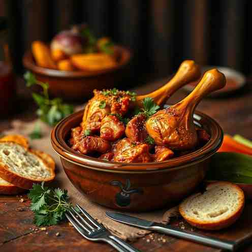 Poulet Moambe - Healthy Spicy Meal Plan Recipe